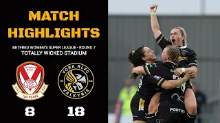 MATCH HIGHLIGHTS | St Helens 8-18 York Valkyrie | Betfred Women's Super League Round 7
