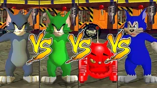 Tom and Jerry in War of the Whiskers Tom Vs Tom Vs Butch Vs Robot Cat (Master Difficulty)