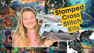 STAMPED CROSS STITCH KIT HAUL!