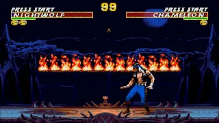 {STAGE FATALITY PIT DEMONSTRATION} ULTIMATE MORTAL KOMBAT 3 [SEGA-MEGA DRIVE-GENESIS]