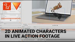 Create Animated Video by Mixing Animated 2D Character with Live Action | Cartoon Animator, HitFilm