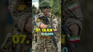 Top 10 Largest ARMY In The World #shorts #top10