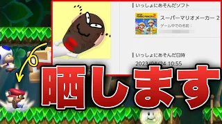 ガチの''害悪キッズ’’がいたのでマリメの治安のために公開ブロックします。【マリオメーカー2/マリメ2】