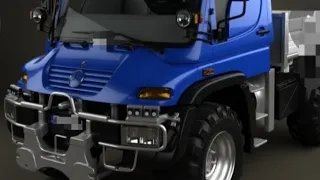 (2) Mercedes Benz u300 Unimog 3d model