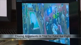 Closing arguments given in fatal bar fight murder trial