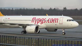 Planespotting - Frankfurt International Airport - Arrival Runway 25R - 17.02.24 - 8:00 to 9:00 am