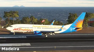 MSFS 2020 | Windy Landings | Madeira Airport Plane Spotting