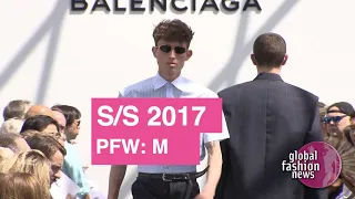 Balenciaga Spring/Summer 2017 Men's Runway Highlights | Global Fashion News