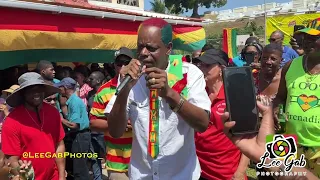 INSPECTOR AT MT MORITZ  BREAKFAST ,GRENADA 50TH  INDEPENDENCE