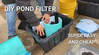 DIY pond filter - How to build a semi-submersed pond filter