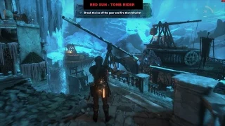 Rise of the tomb raider release frozen catapult / trebuchet / crane puzzle