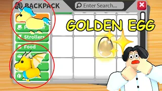 HATCHING A GOLDEN EGG IN ADOPT ME!! | ROBLOX |