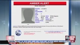 Amber Alert for 2-year-old Florida girl
