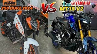 2024 KTM 250 Duke VS Yamaha MT 15 💥| Mileage | Top Speed | On Road Price | Duke 250 2024 Model