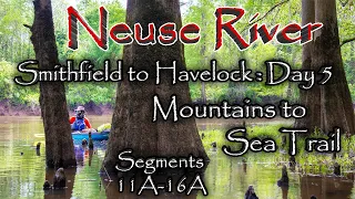 Kayaking 177 miles on the Neuse River: Mountains to Sea Trail Segments 11A-16A: Day 5