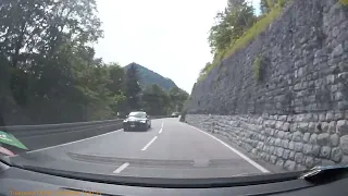 Driving in the Bavarian Alps