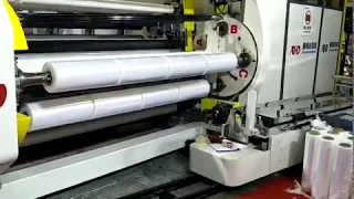 Full automatic four-shafts winder Stretch Film Extrusion Line