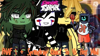 FNAF 1 + Springtrap React To Friday Night Funkin' Vs Hex Mod || Gacha Club