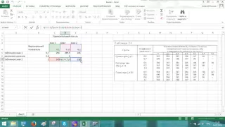 табличная интерполяция в EXCEL