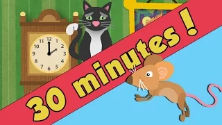 Hickory Dickory Dock Nursery Rhyme Collection | Over 30 minutes | Toddler Fun Learning