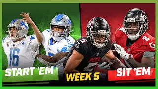 Week 5 Start 'Em, Sit 'Em: Michael Fabiano Sets Your Fantasy Lineup!