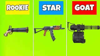 Merge Gun Stack - ROOKIE vs STAR vs GOAT