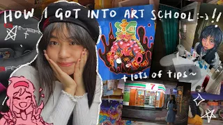 🖼 my ACCEPTED art school portfolio + juicy tips!!