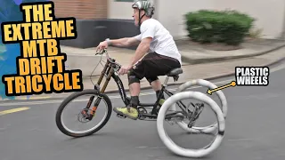 GETTING SIDEWAYS ON THE EXTREME MTB DRIFT TRICYCLE!