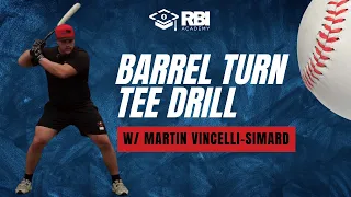 Barrel Turn Tee Drill w/ Coach Tino | RBI Academy Hitting Drills