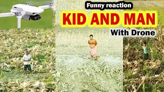 New Drone Prank with Villagers Part-11 | Funny Reaction | Watch The Video Till the End || #ROY2JOY||