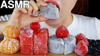 ASMR Assorted Frozen Fruits Eating Sounds | 얼린 과일 먹방 | Crunchy Sensation | MINEE EATS