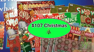 Fun with Christmas Tickets.  Playing Pa Lottery Scratch Tickets