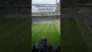 Holländisches Banner im Schalke Block 🇳🇱