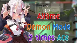 Ayame Become Demon Mode and got 2 Ace in Valorant!!!!
