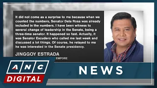 Estrada: We had the numbers, Dela Rosa included, ahead of Monday's changes | ANC