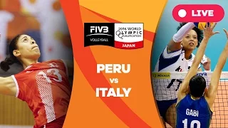 Peru v Italy - 2016 Women's World Olympic Qualification Tournament