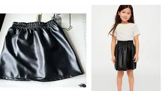 An easy way to sew a skirt/ How to sew a gathered skirt in 30 minutes - QUICK and EASY tutorial