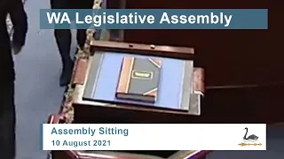 WA Legislative Assembly Sitting - 10 August 2021