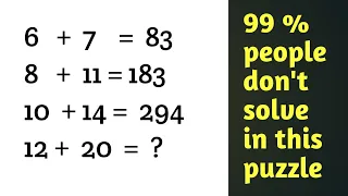 99 percent people don't solve this problem mathematics puzzle | Simple mathematics Question puzzle