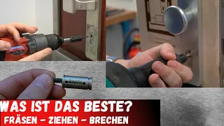 Zylinder fräsen, brechen oder Kern ziehen - Was ist besser? | Notfalltüröffnung |