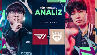 T1 yeni GEN G. Kadrosu karşısında | T1 vs GEN.G Full canlı analiz