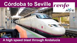 Trying out the AVE high speed train with a 44 min blast from Córdoba to Seville