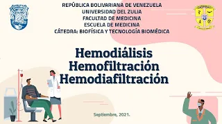 Fenómenos Físico Químicos: Hemodiálisis, Hemofiltración y Hemodiafiltracion