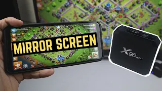 How to Mirroring Screen X96 Mini Android TV Box | Miracast