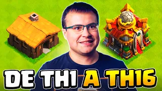 De TH1 a TH16 en un solo vídeo 😎 Clash of Clans