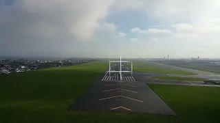 737 LANDING TECHNIQUE Pilot view  # x-wind landing tech # 강풍 착륙 방법 , 强风着陆,強風着陸 of KIX RJBB