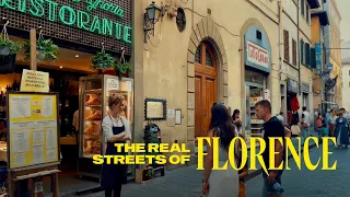 The Real Florence, Italy, Walking Tour - 4K