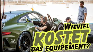 Was kostet Motorsport? Basisausstattung unseres Rennteams | Porsche 991 Cup | Laptime-Performance