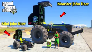 Franklin & shinchan Buy Big Monster John Deer Tractor  in GTA 5 | JNK GAMER