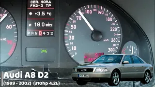 Разгон 0 100 Audi A8 разных поколений